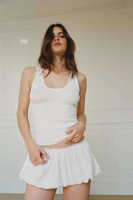 POINTELLE BALLOON SHORTS