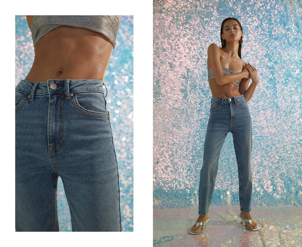 D10 Slim fit mom jeans — صورة المنتج 37 من 45