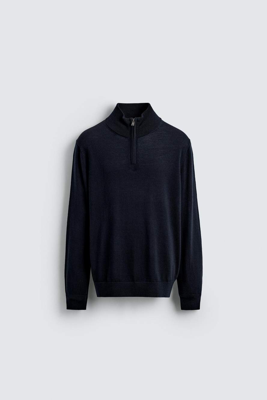 WOOL QUARTER-ZIP JUMPER — صورة المنتج 7 من 8