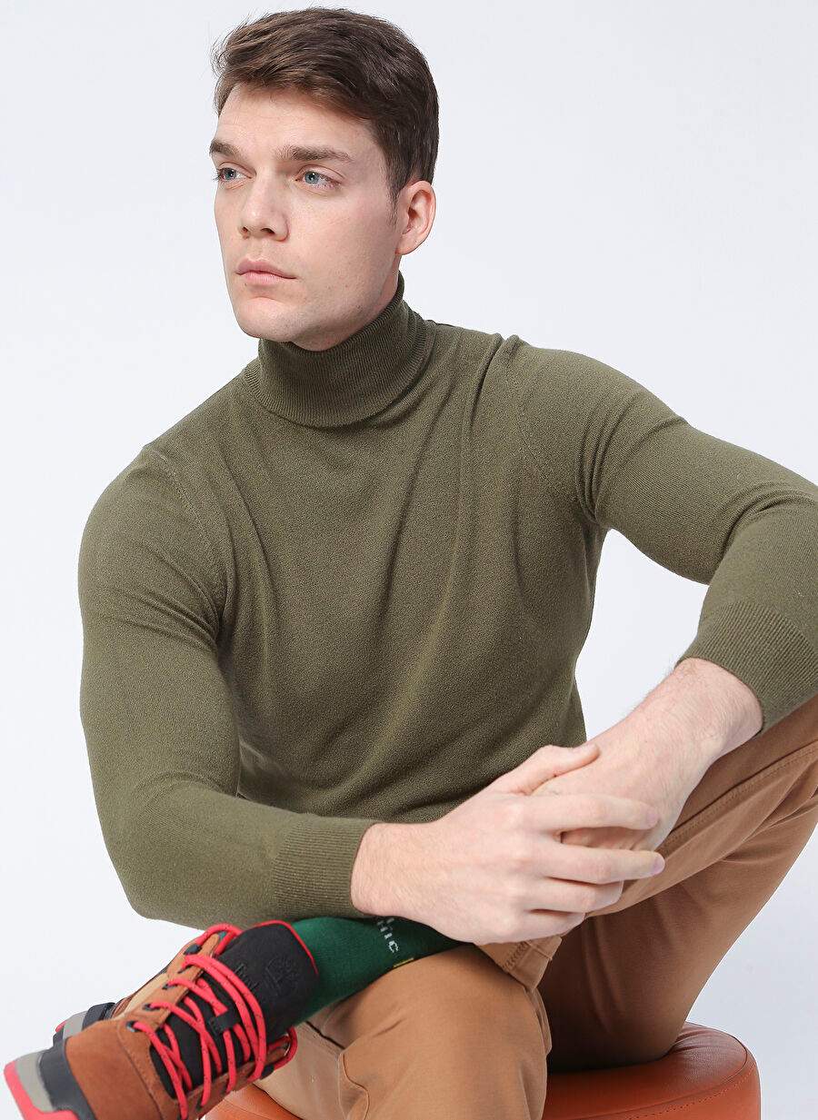Polo Studio X Factory Khaki Men's Sweater CHERRY — Product image 3 of 5