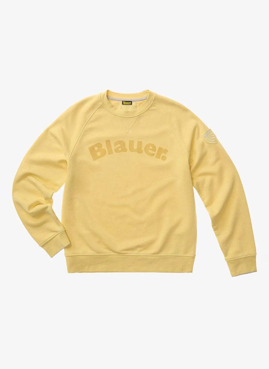 Sarı Erkek Pamuklu Sweatshirt 26SBLUF03242-234 CAMP — Product image 4 of 5