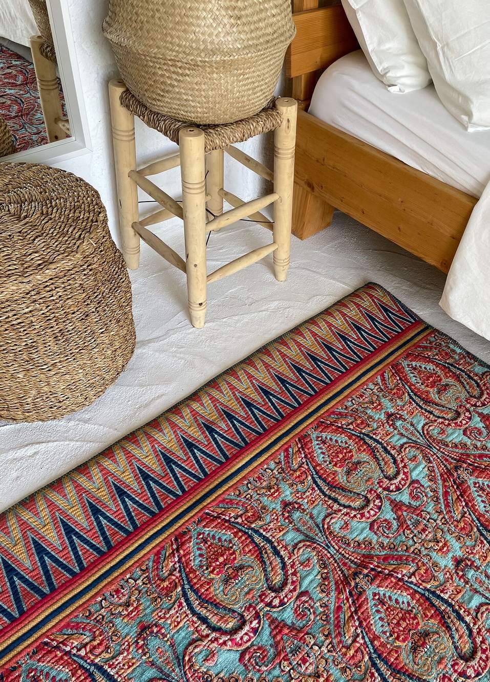 Floret Turkuaz Halı 135x210 cm — Product image 6 of 6