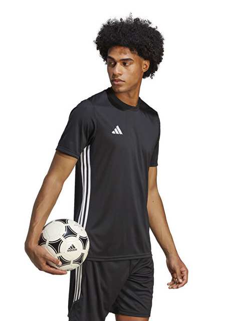 adidas H44529-TABELA 23 JSY BLA Siyah Erkek Yuvarlak Yaka  Regular Fit T-Shirt