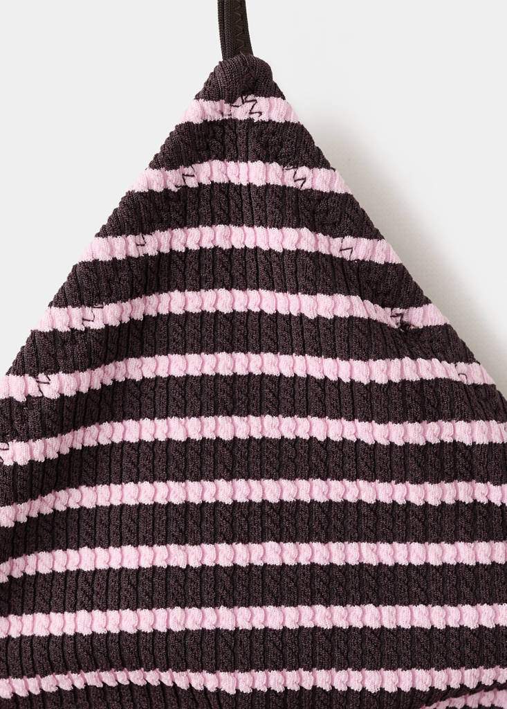 Striped triangle bikini top — Product image 5 of 7