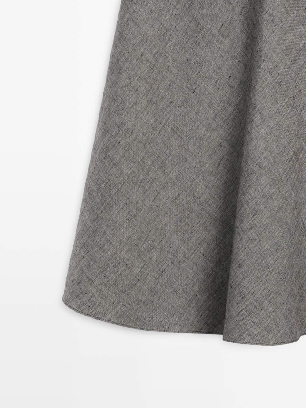 Linen flared midi skirt — Product image 7 of 16