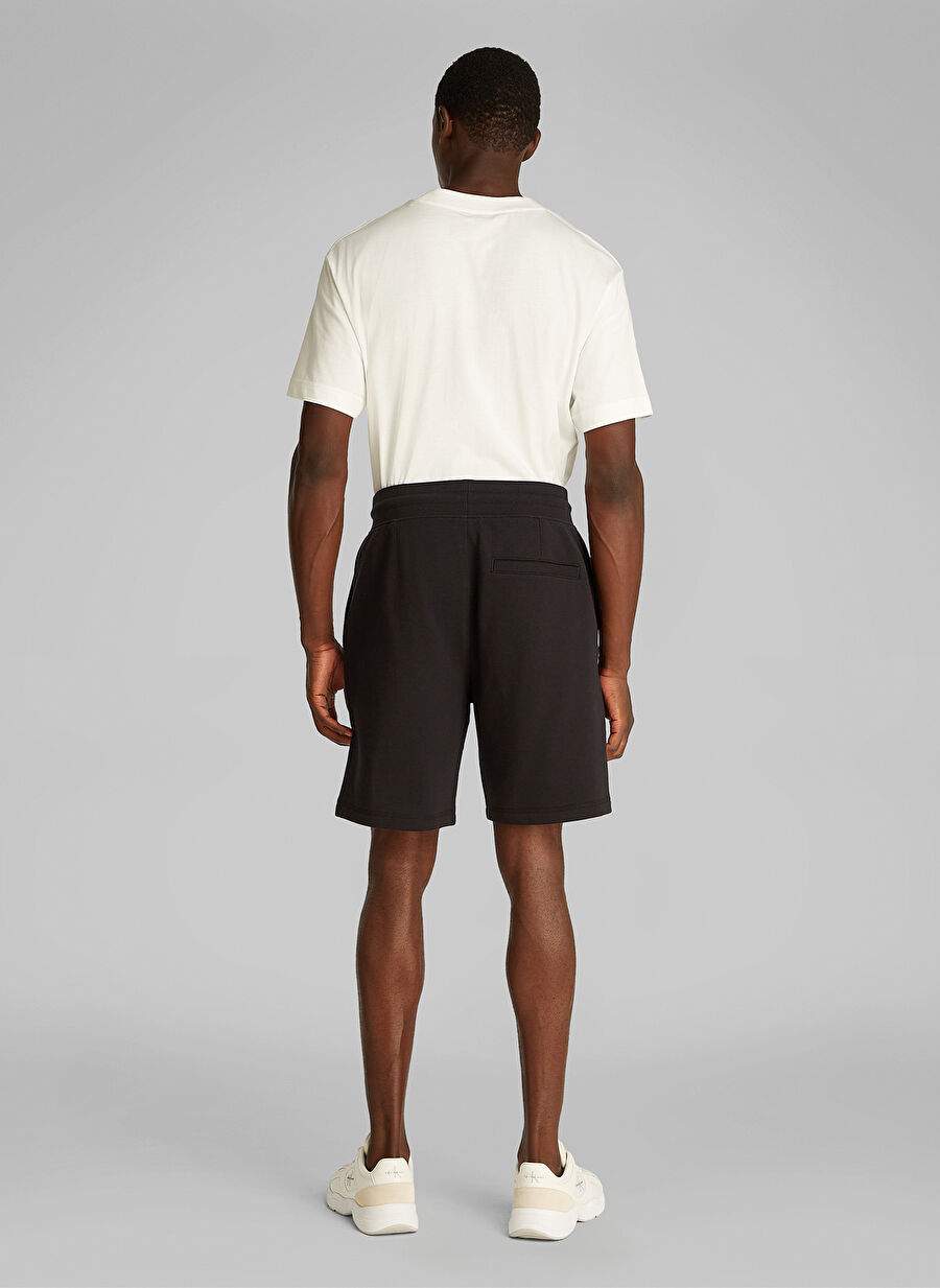 Calvin Klein Jeans Siyah Erkek Sweat Sort J30j327531beh Summer Terry Short — صورة المنتج 4 من 4