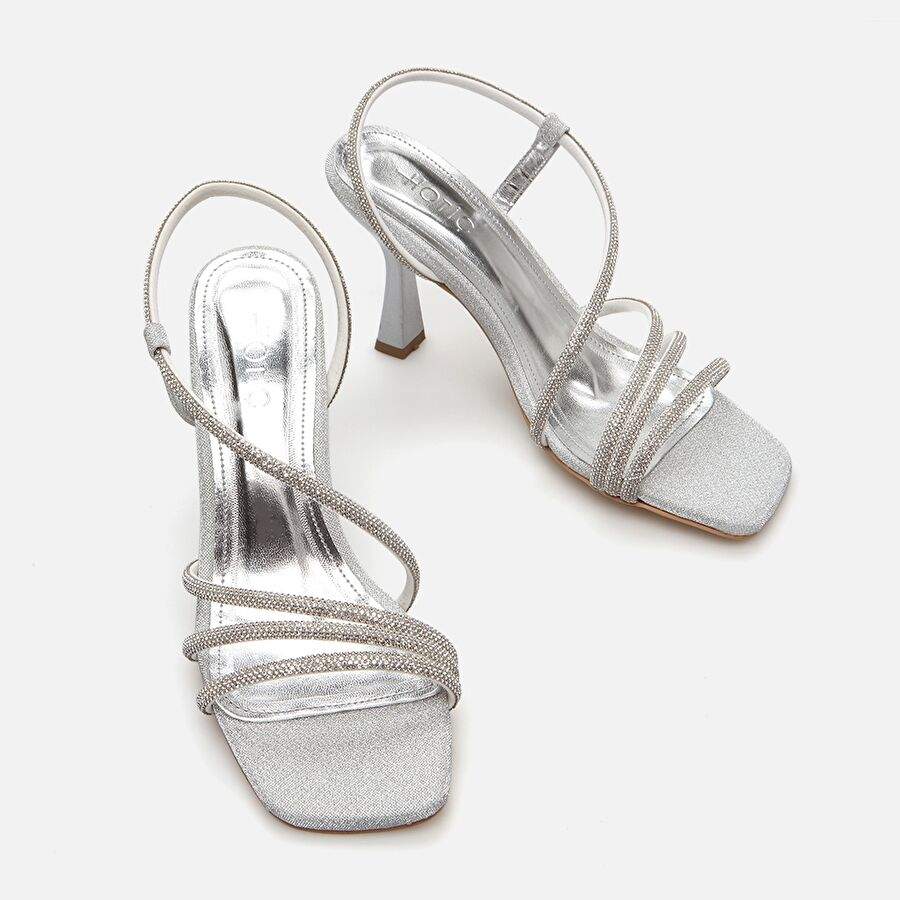 Lame Female Heeled Sandals — Product image 3 of 6