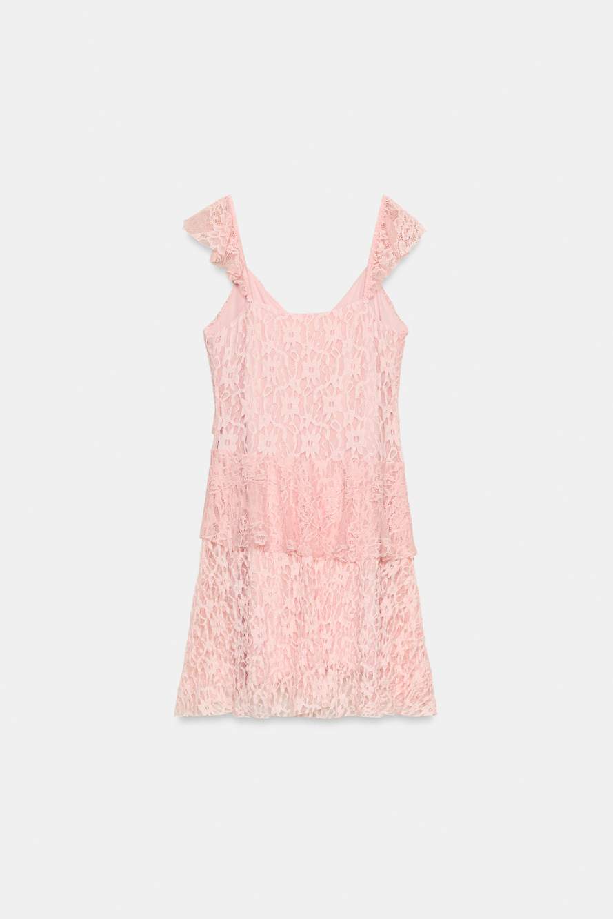 RUFFLED LACE DRESS — Product image 6 of 7