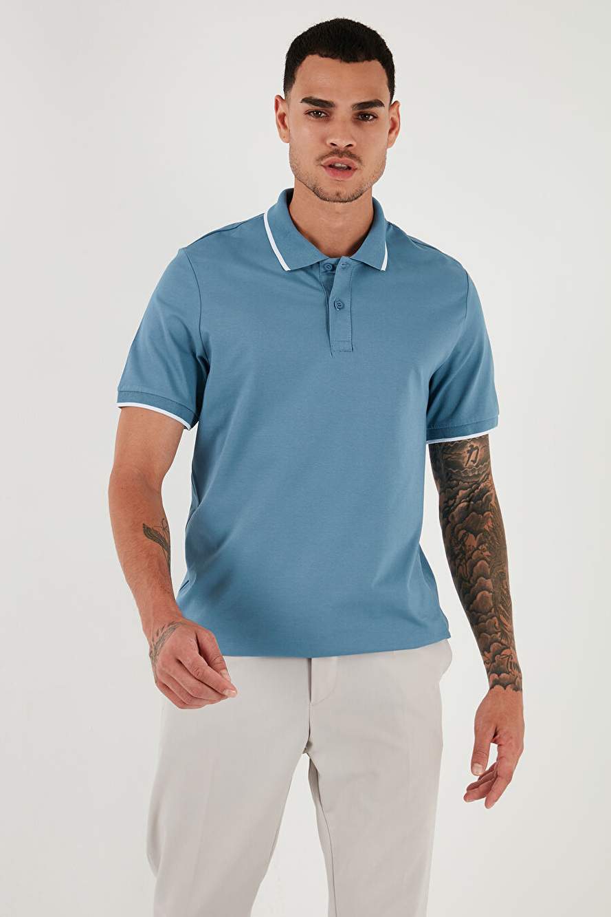 Buratti Pamuklu Regular Fit Polo Yaka T Shirt Erkek 5902063 — صورة المنتج 5 من 6