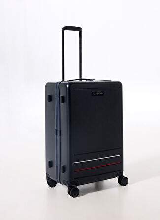 Tommy Hilfiger Navy Men's Pocket Hard Suitcase Th Medium Suitcase — Product image 8 of 25