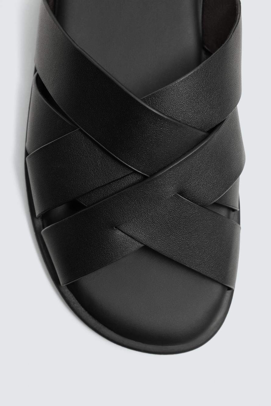 LEATHER STRAPPY SANDALS — Product image 6 of 7