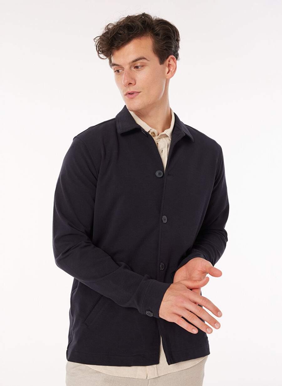 Beymen Business Navy Men's Coat 4B0824200002 — Product image 3 of 7