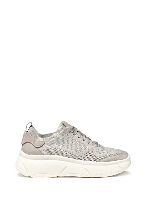 Geox Kadn Grey D Nebula 2 0 X A Knit Tex Su Bagckl Kumas Sneaker D55nha09t22c5097