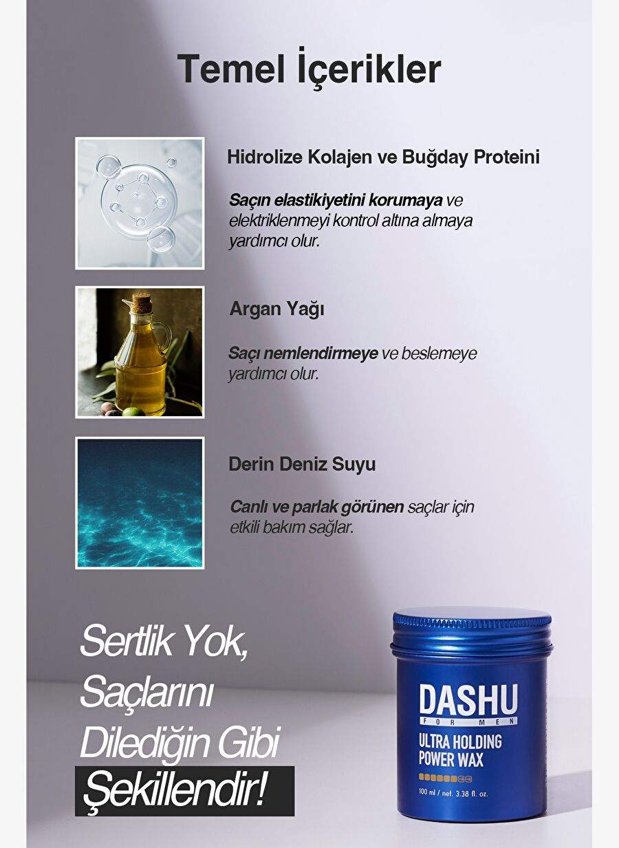 Ultra Strong, Residue and Whiteness-Free, Feeder Dashu For Men Premium Ultra Holding Power Wax — صورة المنتج 5 من 8