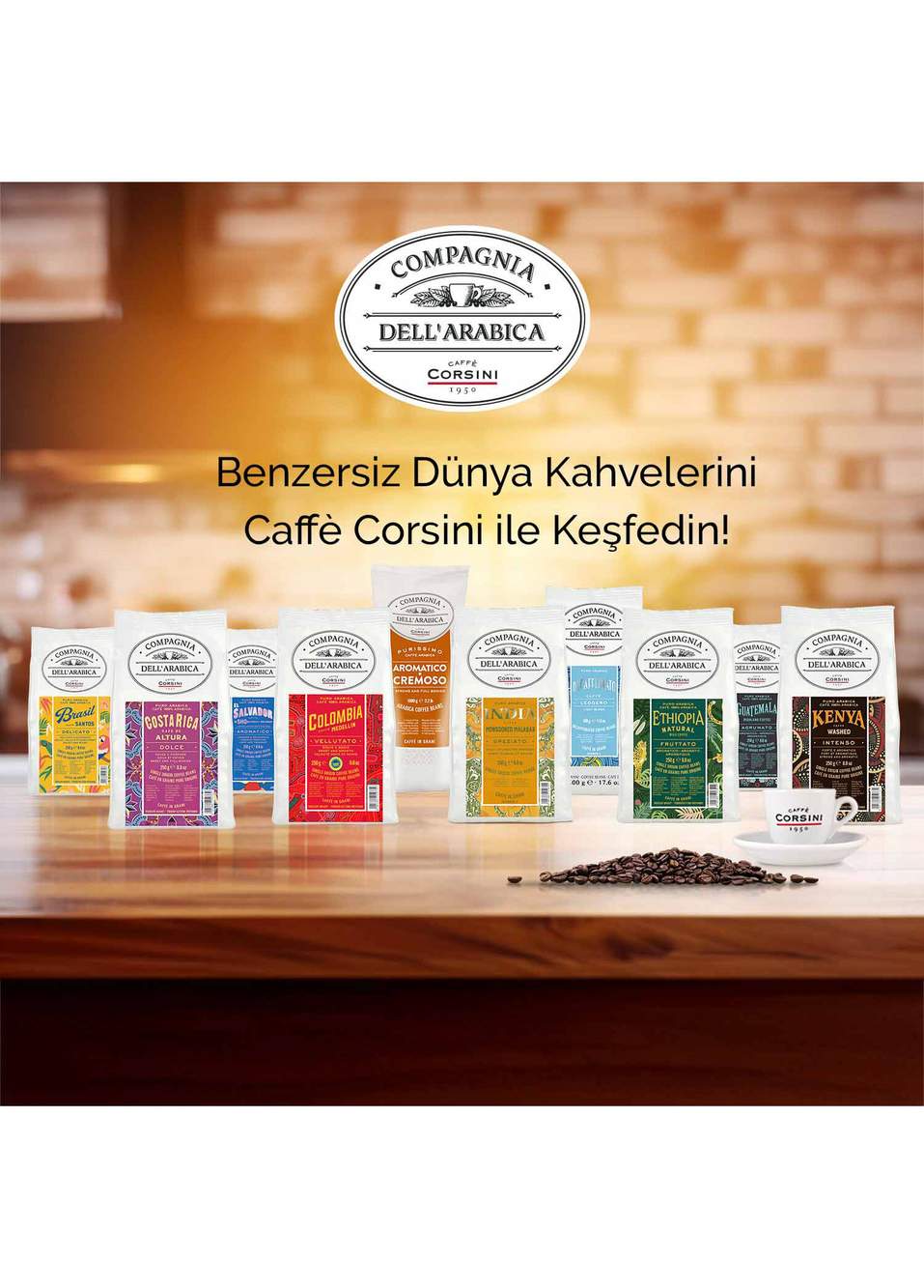 Arabica Çekirdek Kahve Tadım Paketi 4x250 gr — Product image 7 of 7