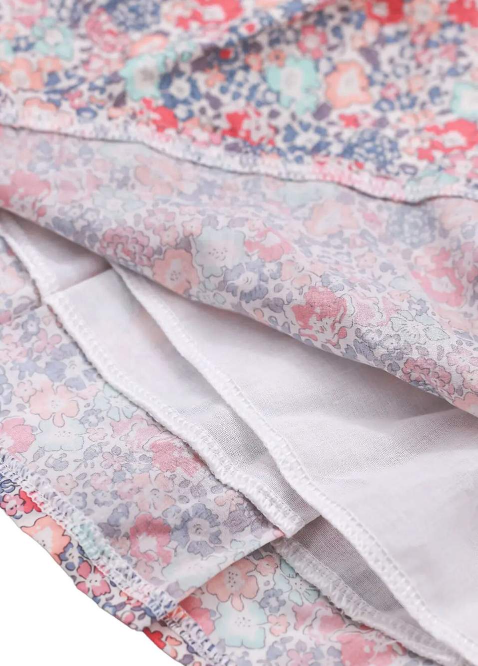 Michelle Pastel Liberty Flower Patterned Babe Collar Sleeveless Girl Children Dress — Product image 3 of 8