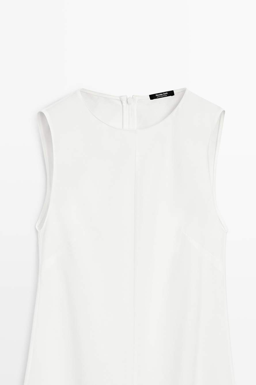Flowing linen midi dress — Product image 4 of 14