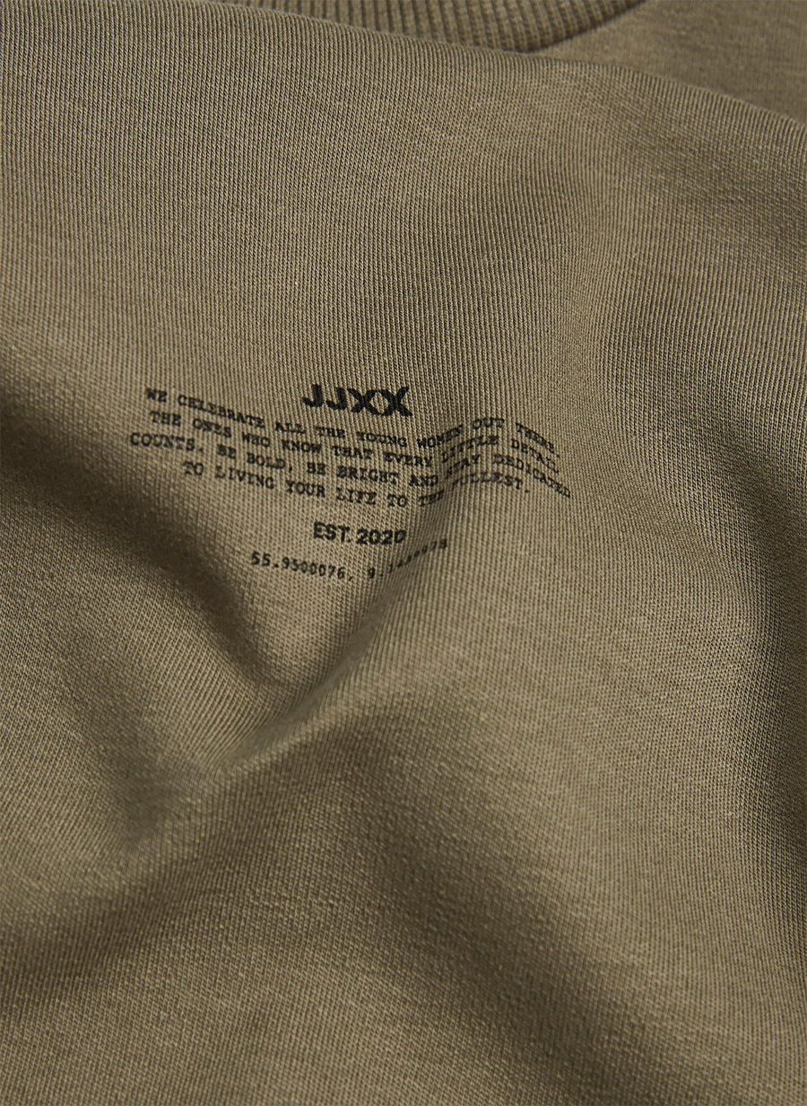 JJXX Crew Neck Printed Dark Green Women's T-Shirt JXISA BELLE LOOSE SS TEE JRS — Product image 6 of 8