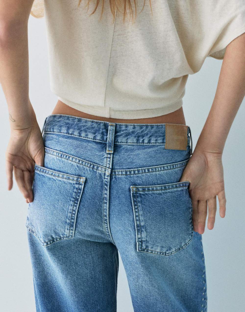 Wide-leg stud jeans — Product image 36 of 60