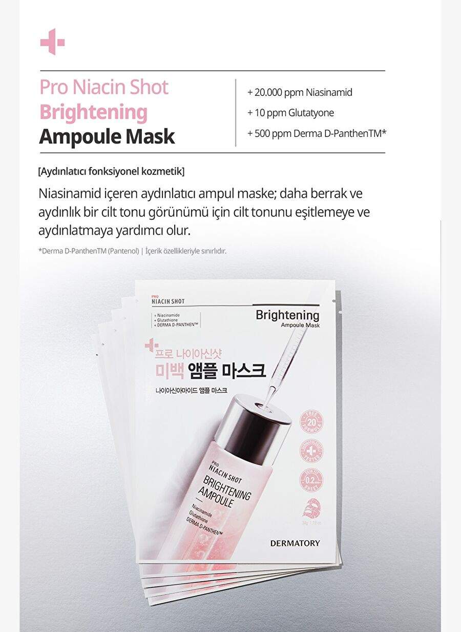 Lightening Bulb Mask DERMATARY Pro Niacin Shot Brightening Ampoule Mask — Product image 3 of 8