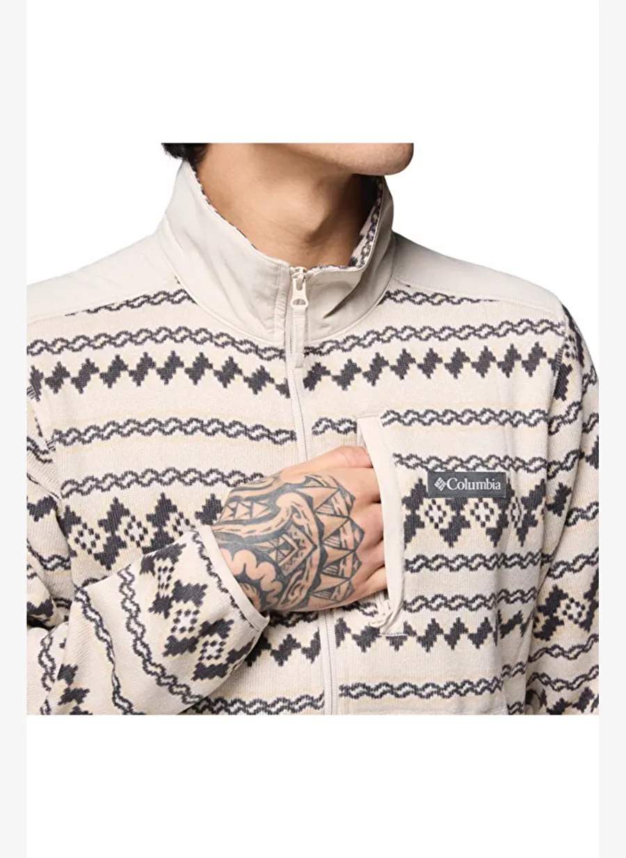 Columbia Sweater Weathertm Printed Half Zip Ii Brown Male Outdoor Polar Ao5809 — Product image 17 of 30