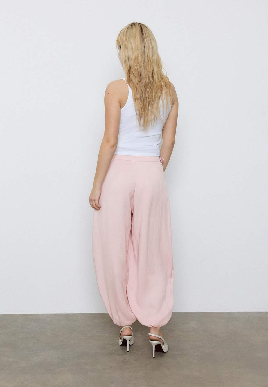 Darted sarouel trousers with buckle — Product image 3 of 11