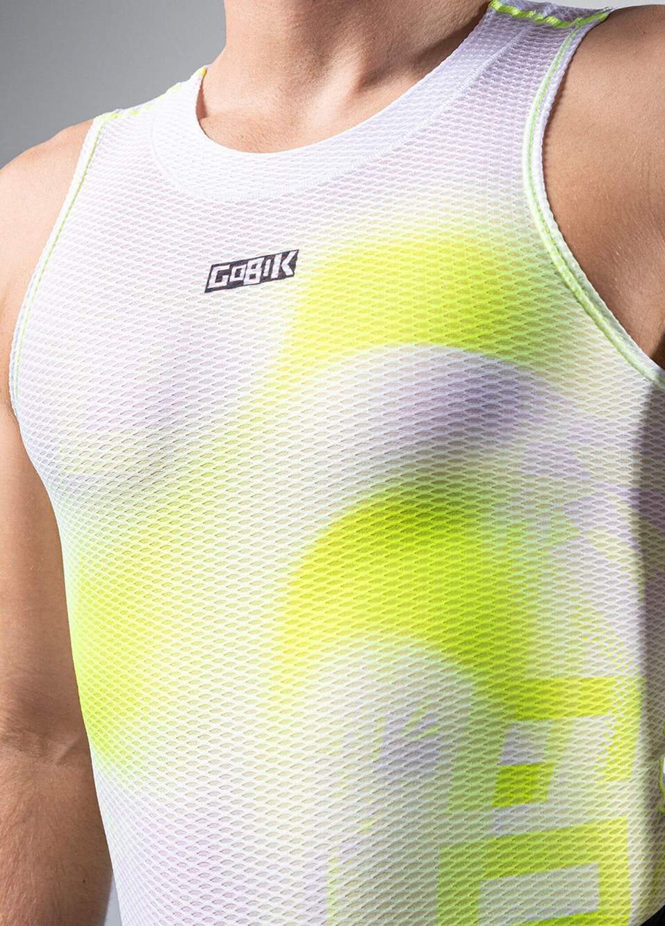 Second Skin Beyaz Kolsuz Spor İçlik Unisex Bisiklet Forması — صورة المنتج 5 من 7