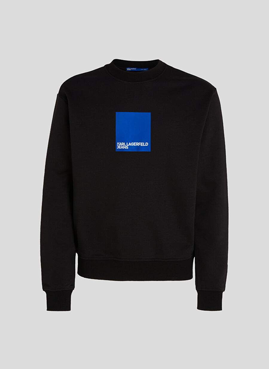 Karl Lagerfeld Jeans Crew Neck Black Men's Sweatshirt 231D1804_KLJ REGULAR LOGO SWEATSHIRT — Product image 6 of 6