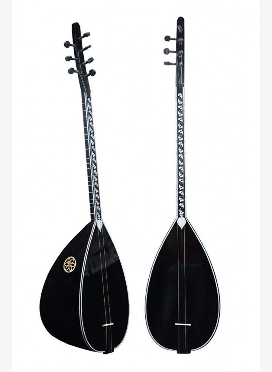 Yonka B-145K Kısa Sap Ceviz Ağacı Siyah Kaliteli Gürgen Sap Saz Bağlama Seti — Product image 3 of 4