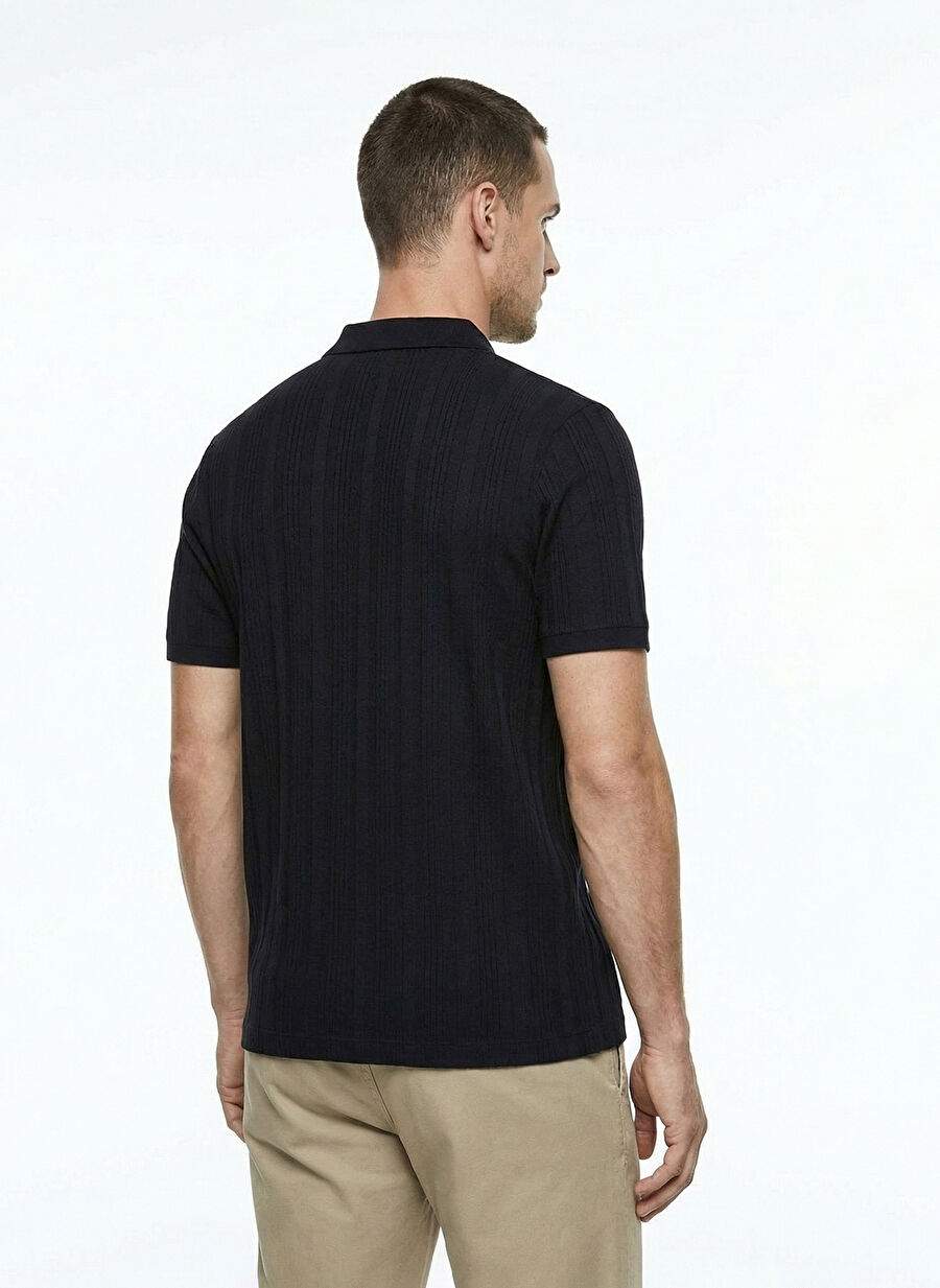 Fabrika Siyah Erkek Basic Polo T-Shirt DAX — صورة المنتج 5 من 7