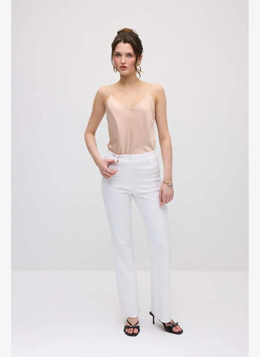 Gusto Sihirli Flare Pantolon - Beyaz — Product image 4 of 8