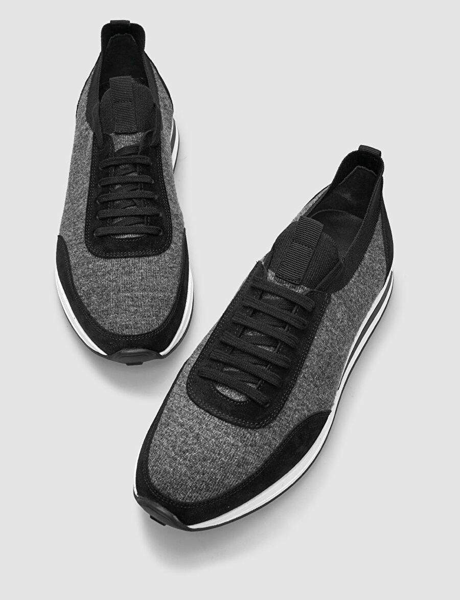 Cabani Shoes Grey-Black Men's Suede Sneaker 30028 — Product image 4 of 4