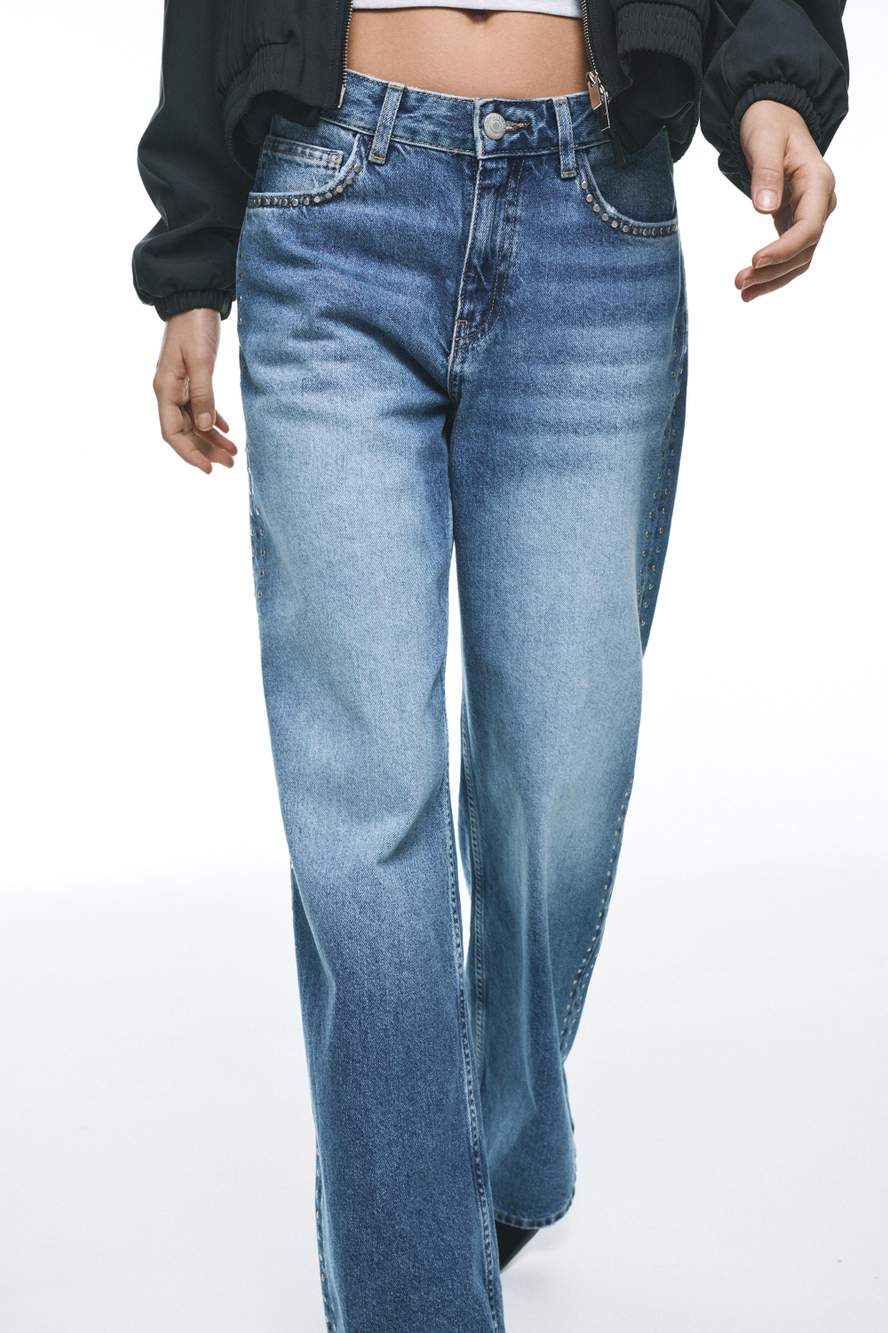 Wide-leg stud jeans — Product image 54 of 60