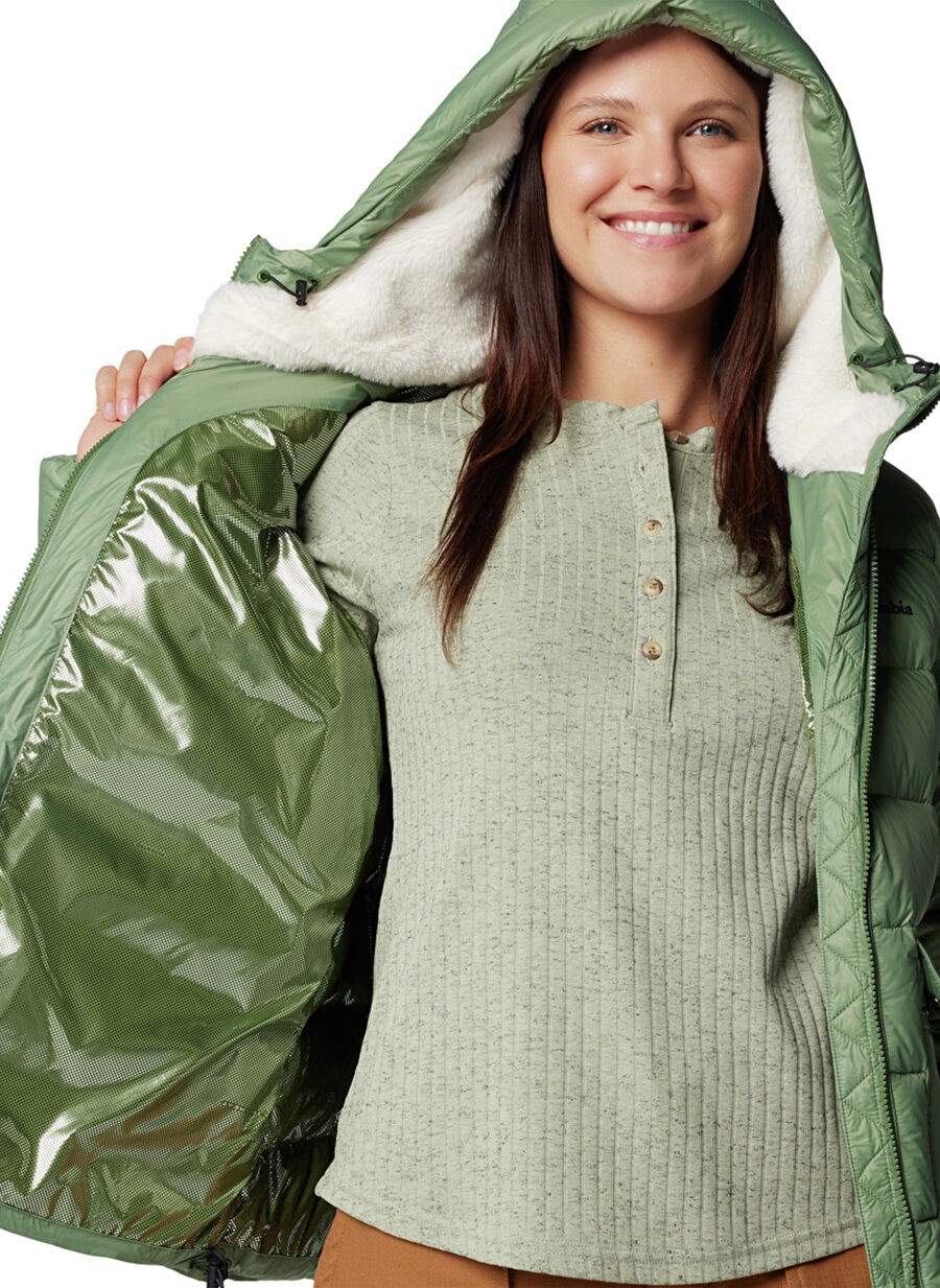 Columbia 2085371352 Wl1443 Yesil Kadn Kapuson Yaka Mont — صورة المنتج 5 من 7