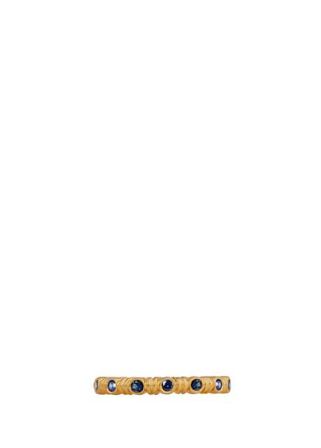 Sapphire Ephesian Band Women's Gold Ring
