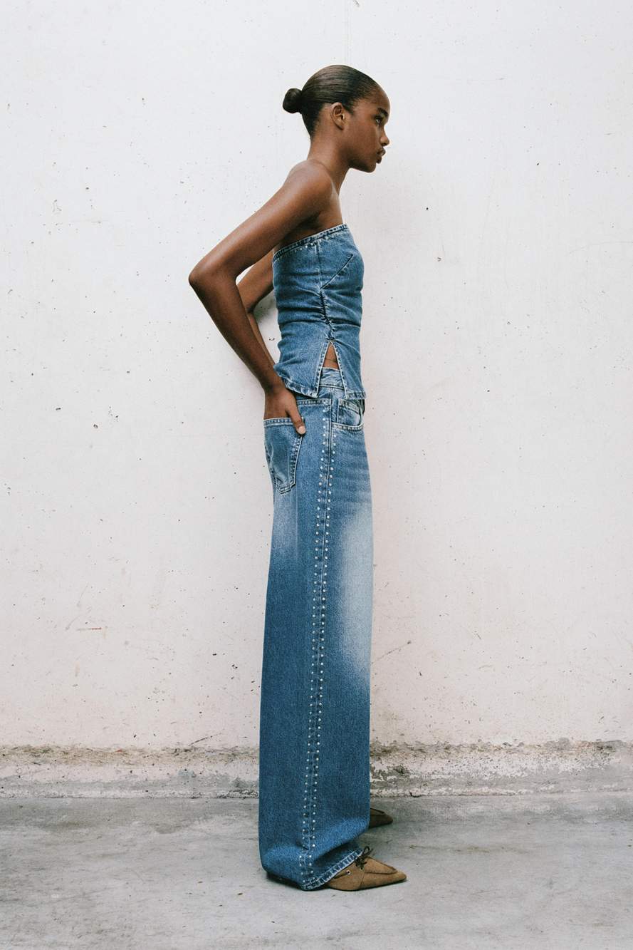 Wide-leg stud jeans — Product image 47 of 60