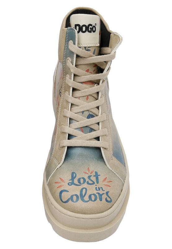 Women Vegan Leather Beige Boots - Lost in Colors Design — Product image 5 of 8