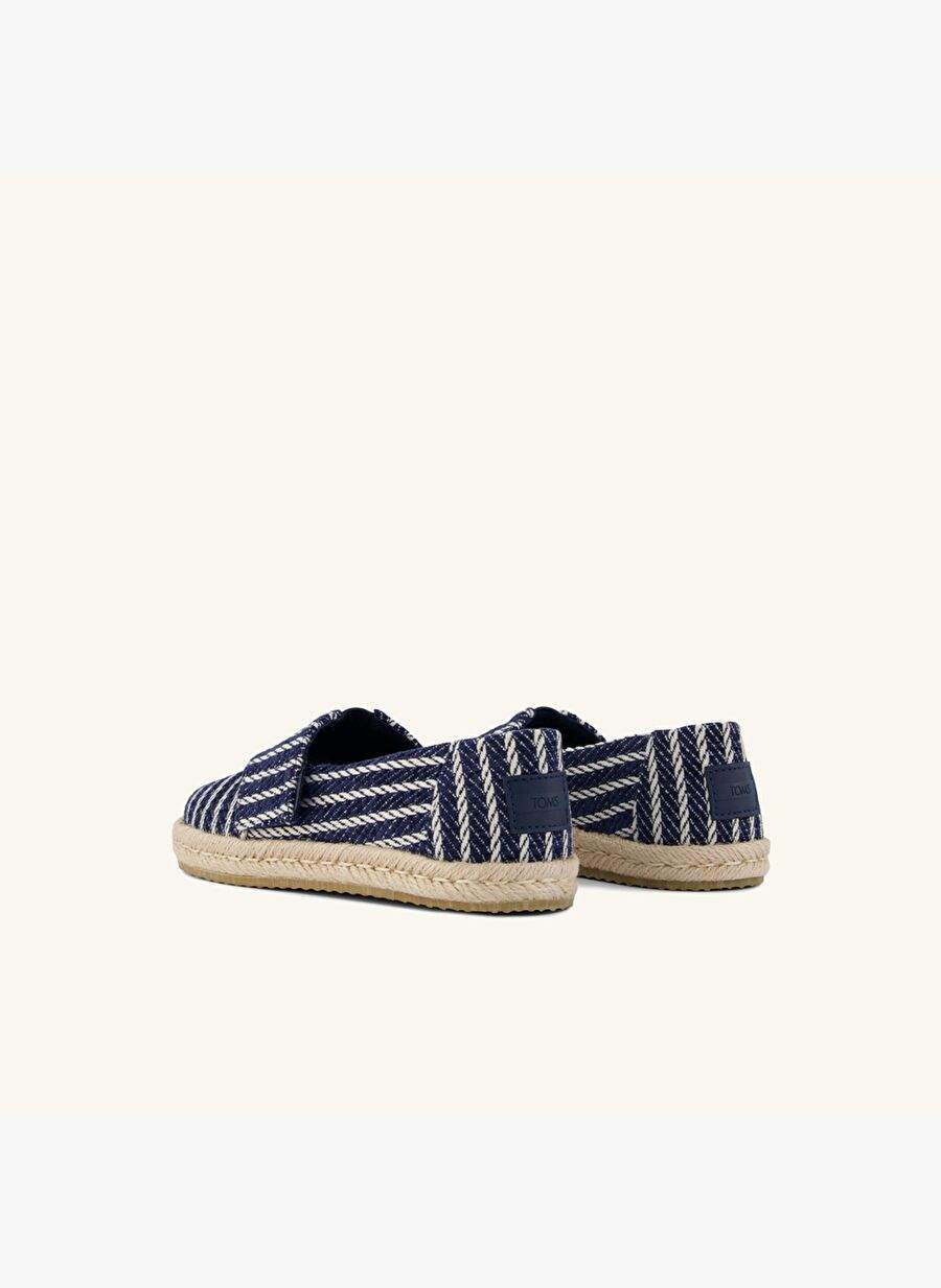 Boy Espadril 10023199 Toms DIANA ALPARGATA ROPE 2.0 Navy Nautical Stripe — صورة المنتج 3 من 5