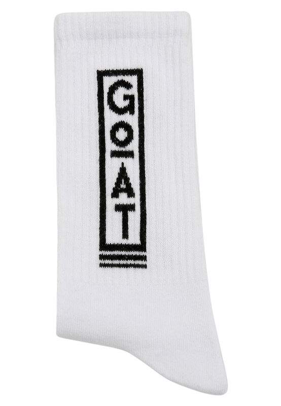 Unisex Vegan White Socks - Goat Design — Product image 3 of 5