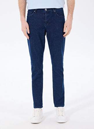 Factory Navy Blue Men's Slim Fit Plain Denim Pants F5SM-PNT 2769 — Product image 13 of 25