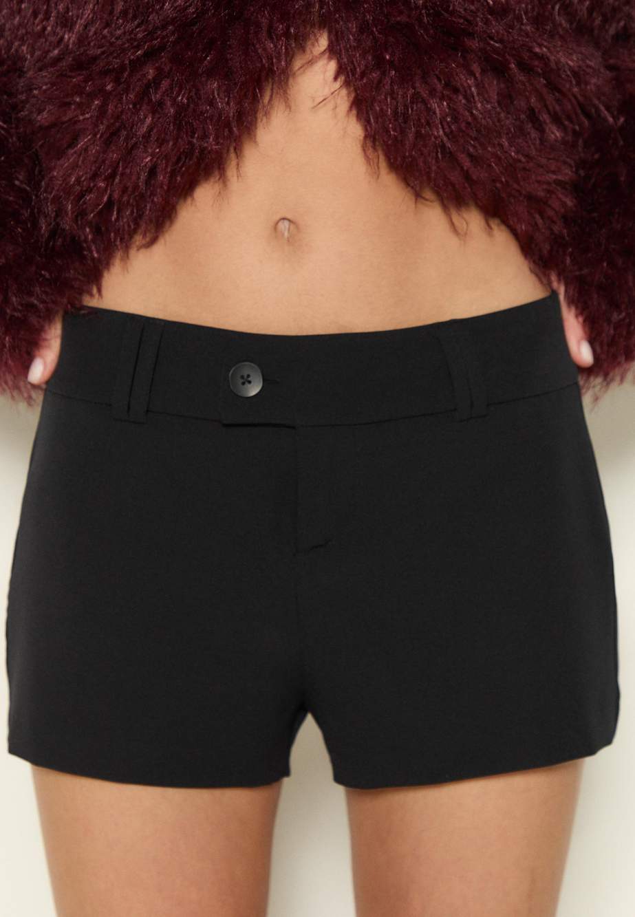 Slim fit tailored mini shorts — Product image 6 of 34