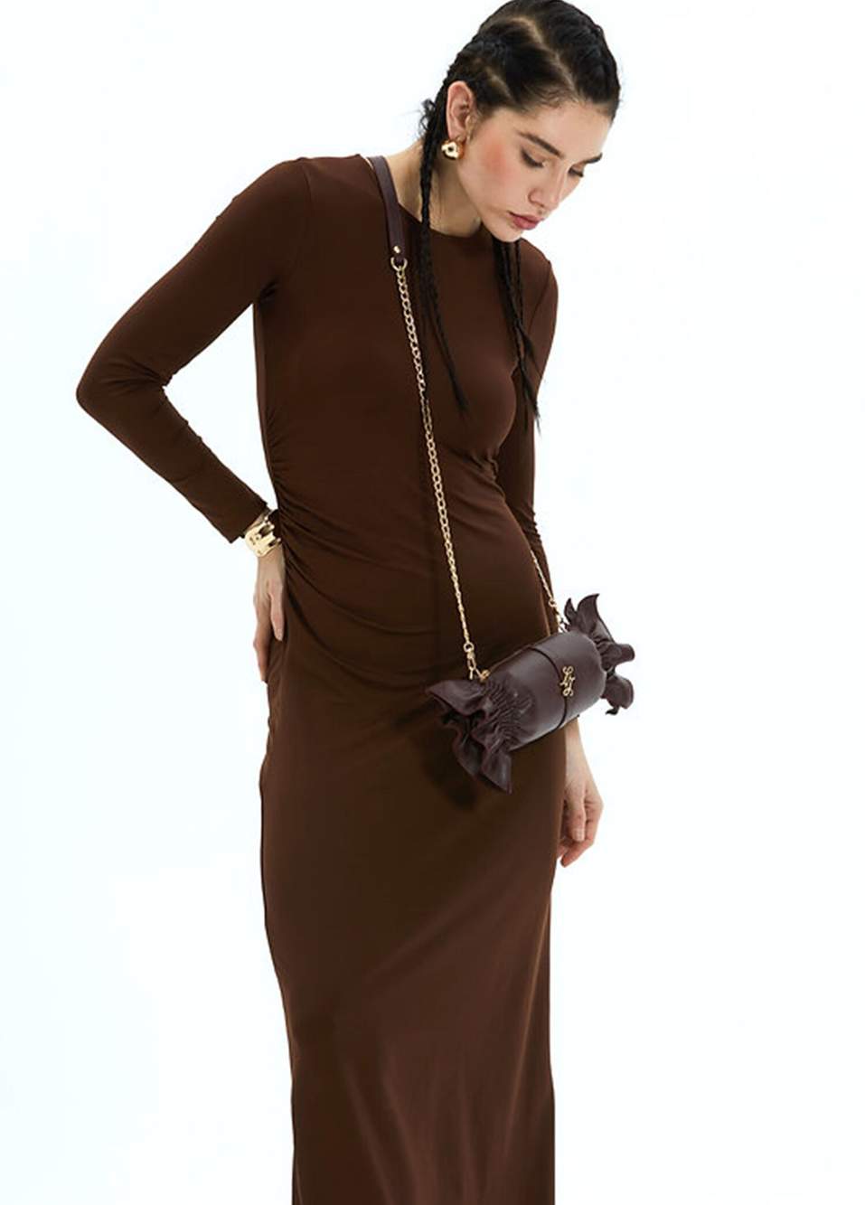 Loya Bordo Deri Kadın Omuz Çantası — Product image 7 of 7