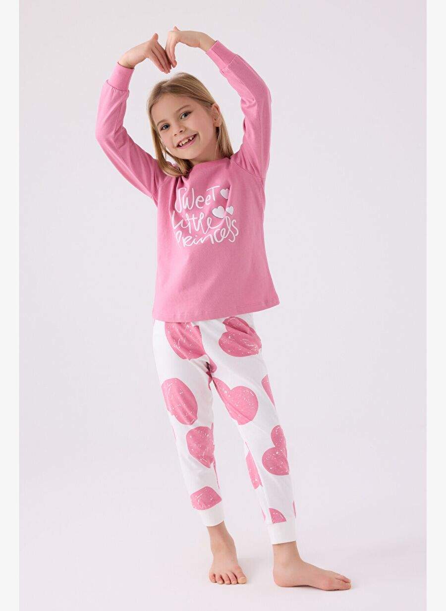 Rolypoly Kız Çocuk Pembe Uzun Kol Pijama Takım — Product image 5 of 10