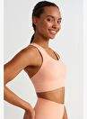 Jacquard Sports Bra Peach Feather — Product image 13 of 30