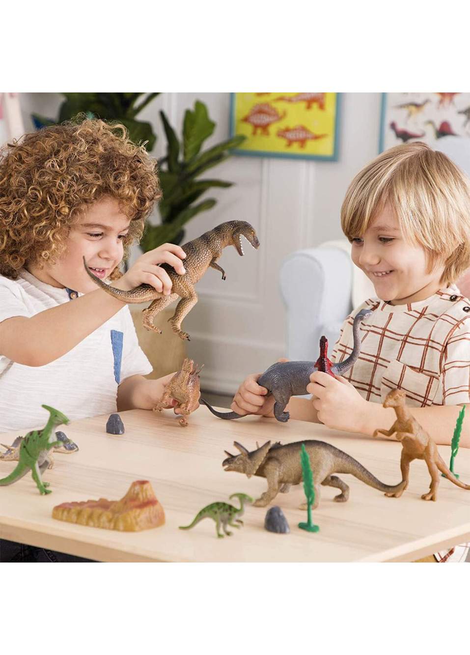 Dinozor Dünyası 60 Parça Büyük Figür Oyuncak Seti — صورة المنتج 4 من 6