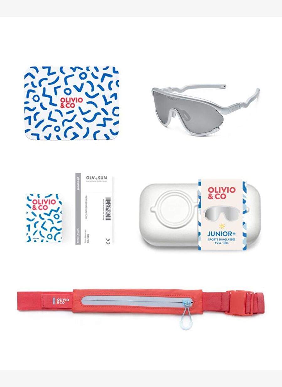 Olivio&Co Sport Full Frame Junior Sunglasses - Space Silver — صورة المنتج 7 من 8