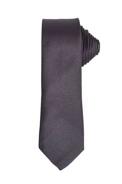 Plain Slim Grey Men's Tie