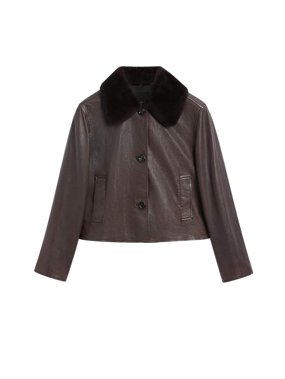 Nappa leather jacket with lambskin collar — Product image 12 of 13
