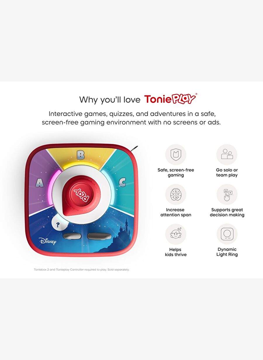 Tonies - Tonieplay Disney Bilgi Yarışması Krallığı İngilizce Toniebox 2 Oyunu — صورة المنتج 5 من 7