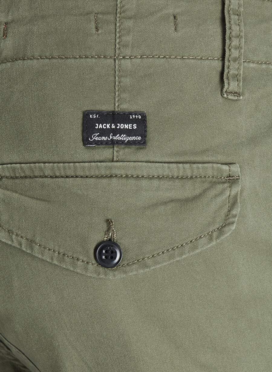 Jack & Jones Yeşil Erkek Çocuk Düz Kargo Pantolon JPSTPAUL JJFLAKE 542 OLIVE NOOS JNR — Product image 5 of 8